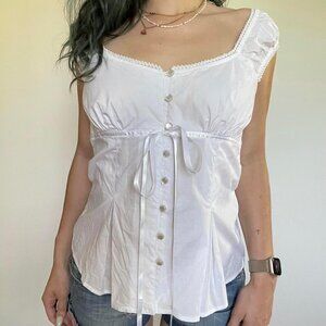 y2k milkmaid lolita top